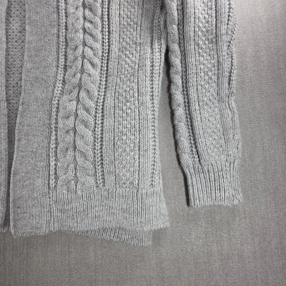 GAP Cardigan Womens XS Heather Grey Cable Knit‎ Open Front Sweater S/352721-01